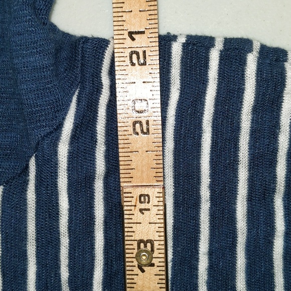 JJill Women's Size L Petite Linen Cotton Blend Nautical Theme Popover Top - Picture 11 of 13